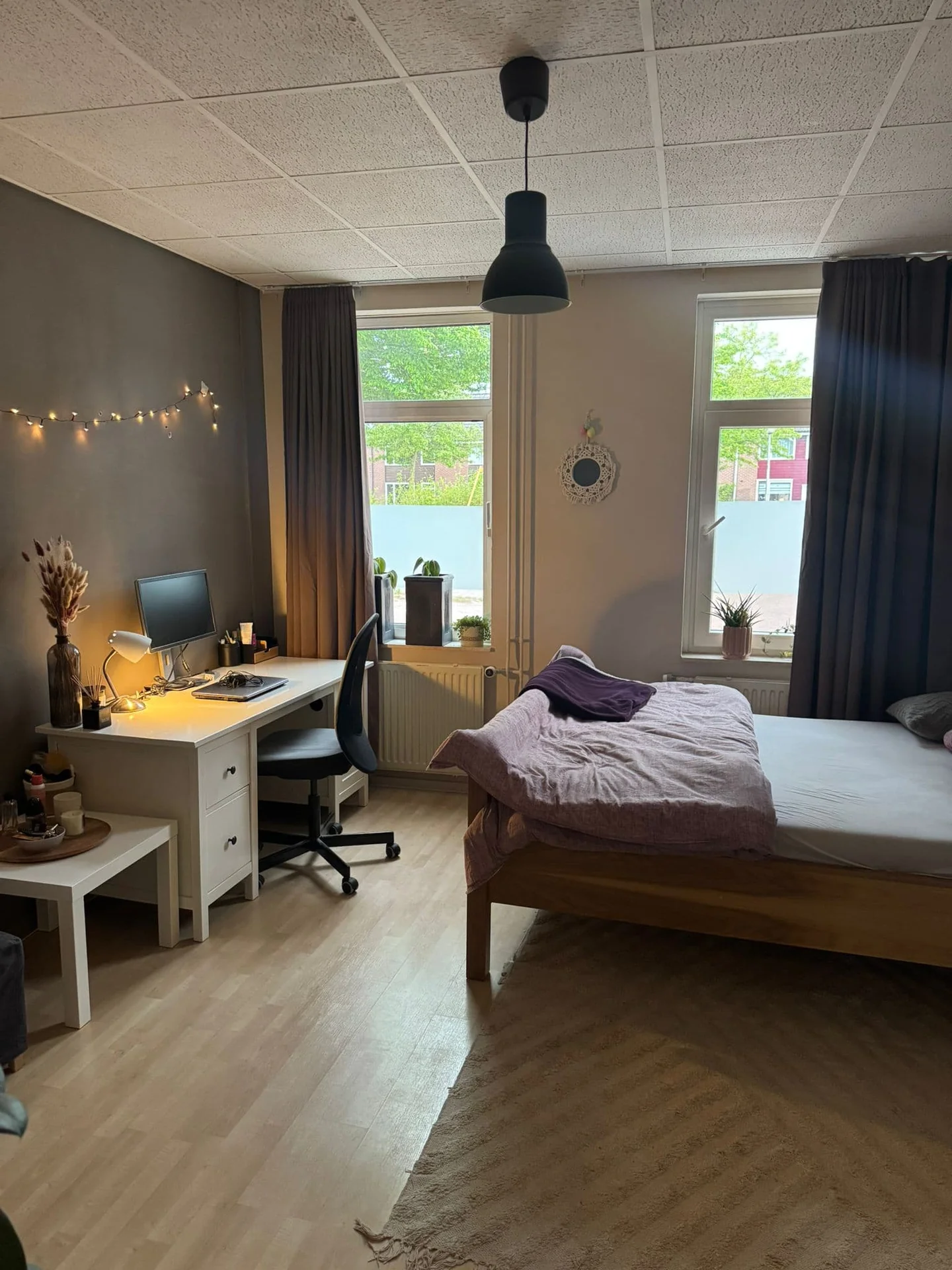 geblurde versie van de foto als achtergrond