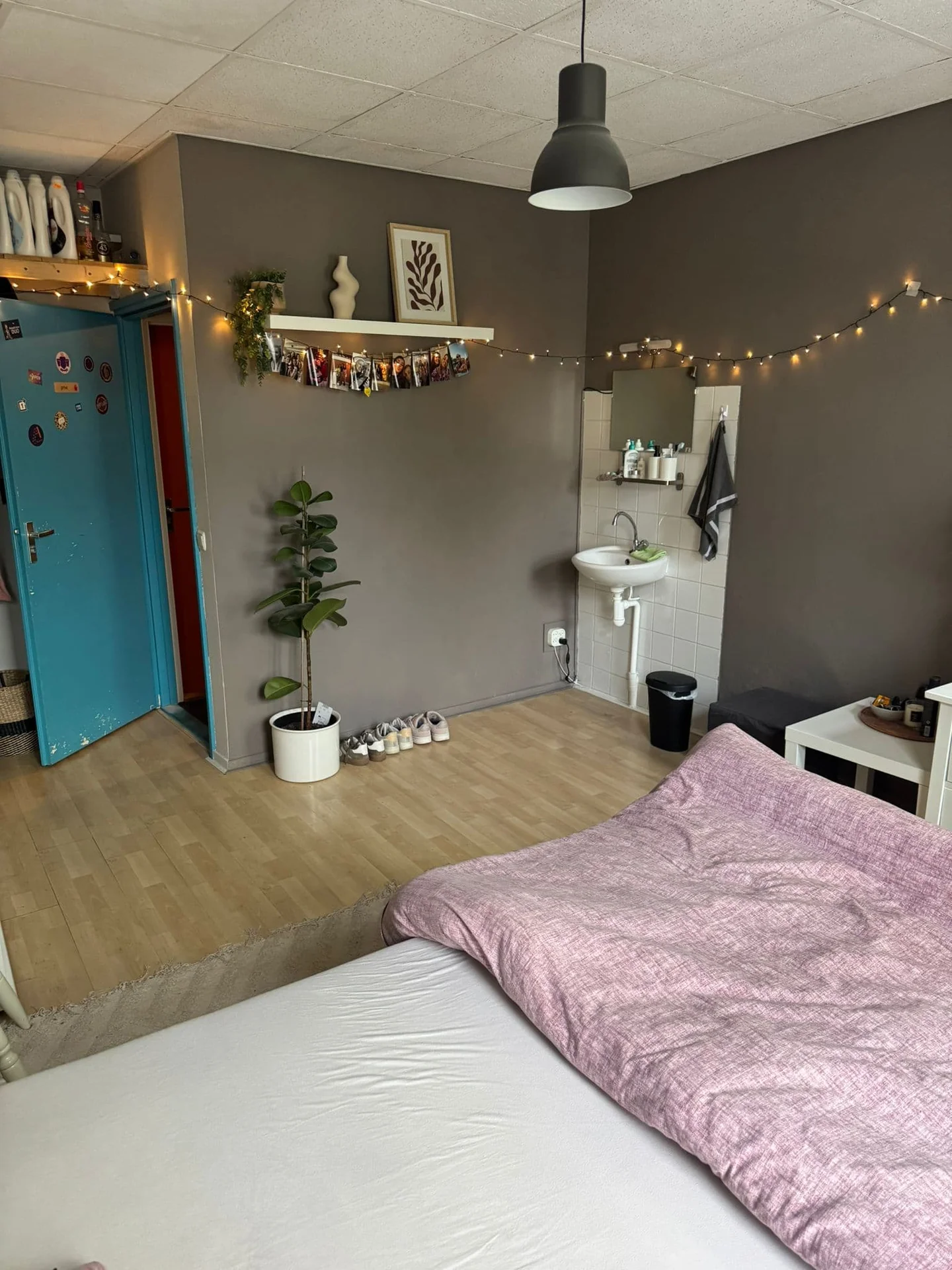 geblurde versie van de foto als achtergrond