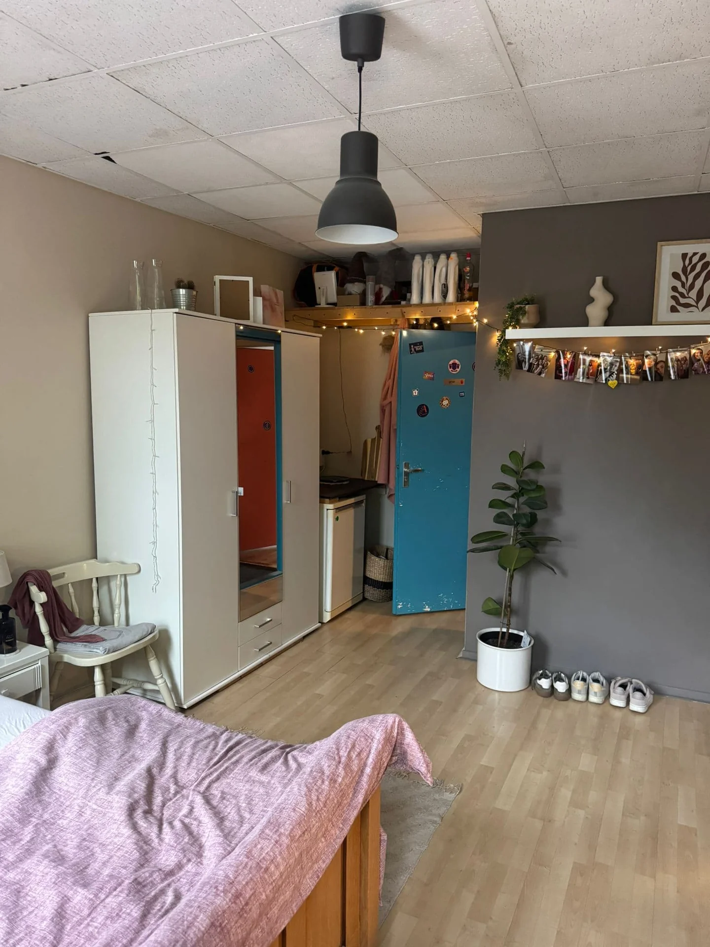 geblurde versie van de foto als achtergrond