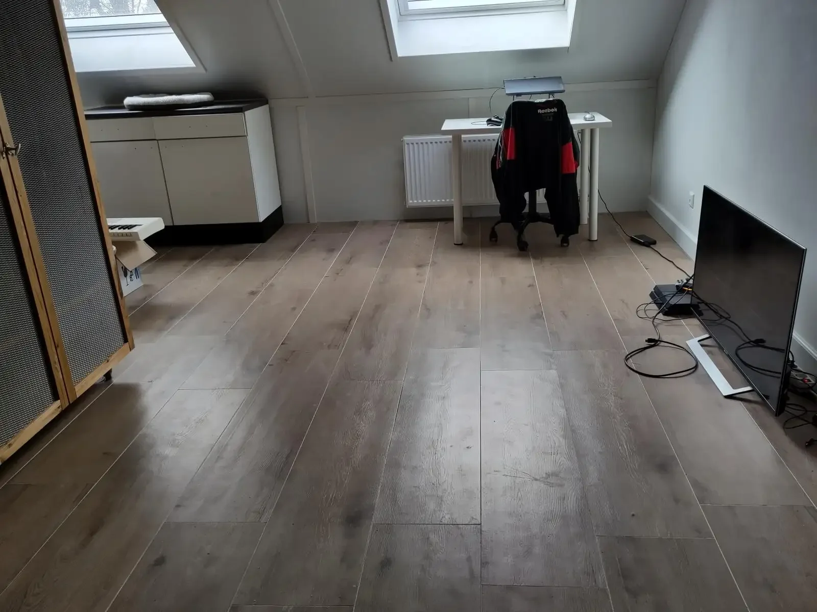 geblurde versie van de foto als achtergrond