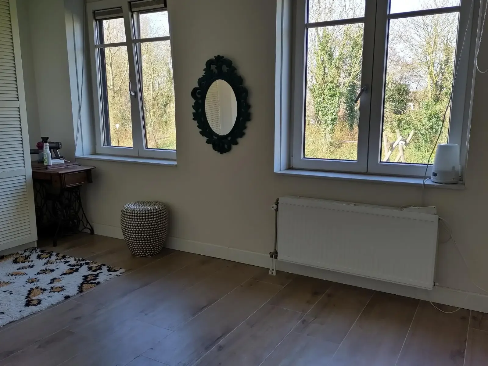 geblurde versie van de foto als achtergrond