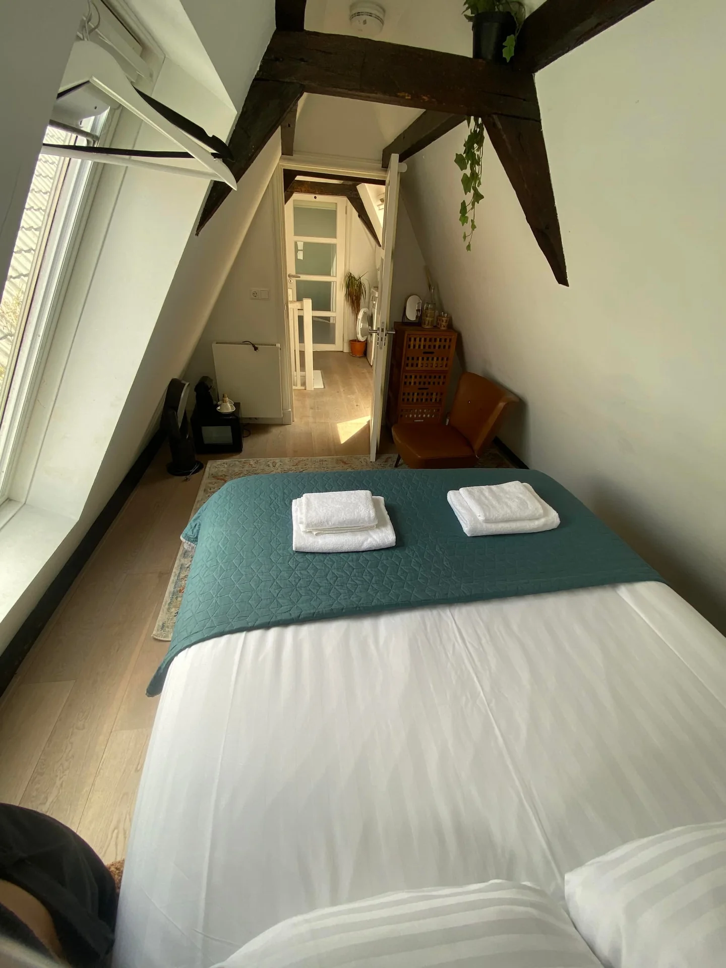 geblurde versie van de foto als achtergrond