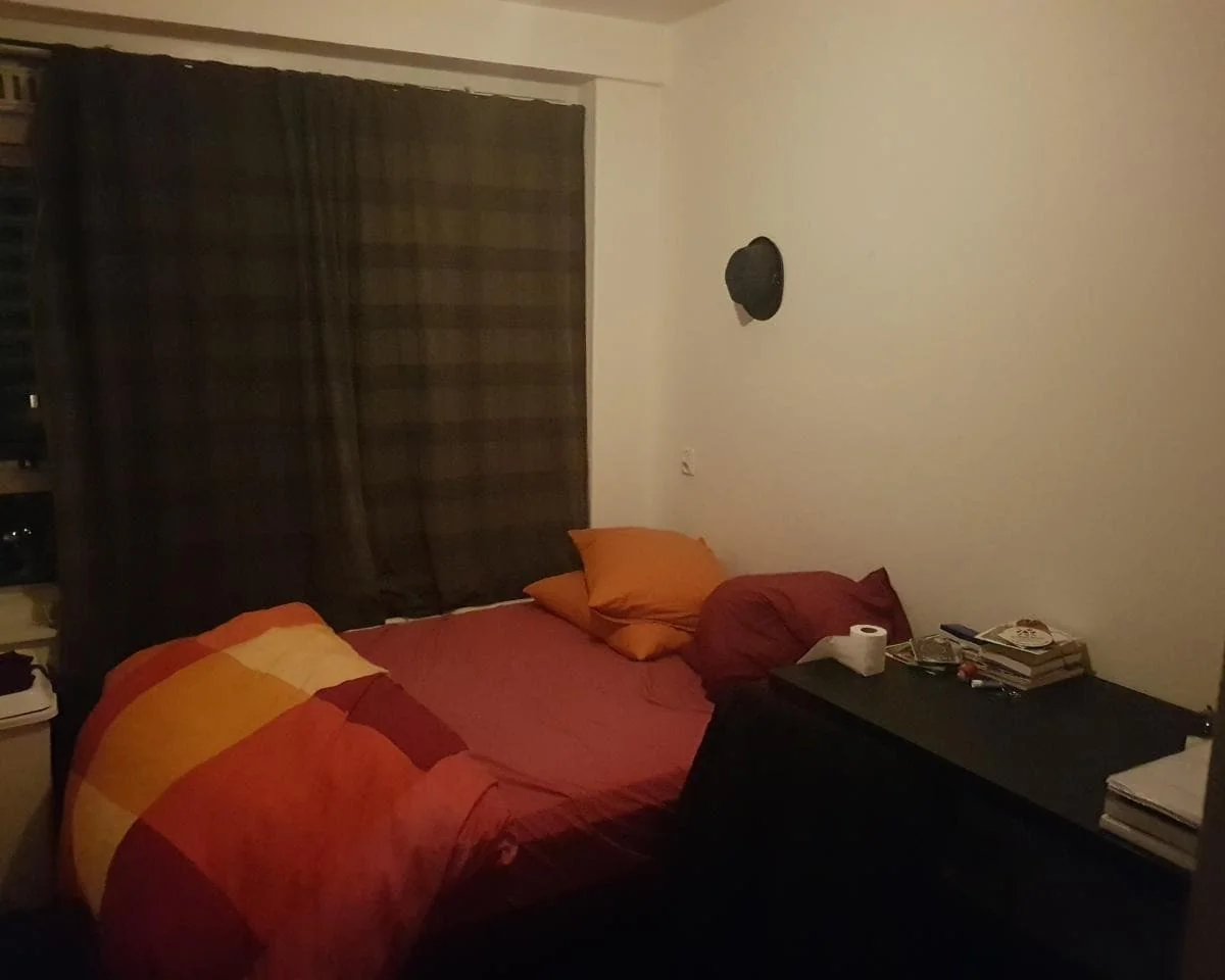 geblurde versie van de foto als achtergrond