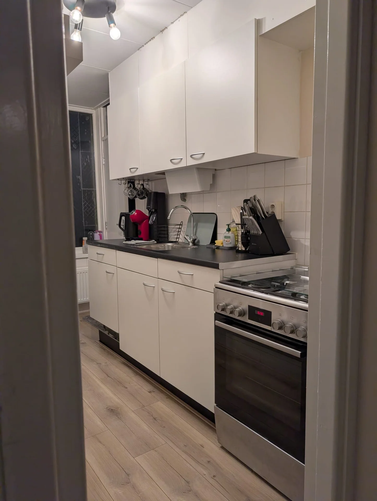 geblurde versie van de foto als achtergrond