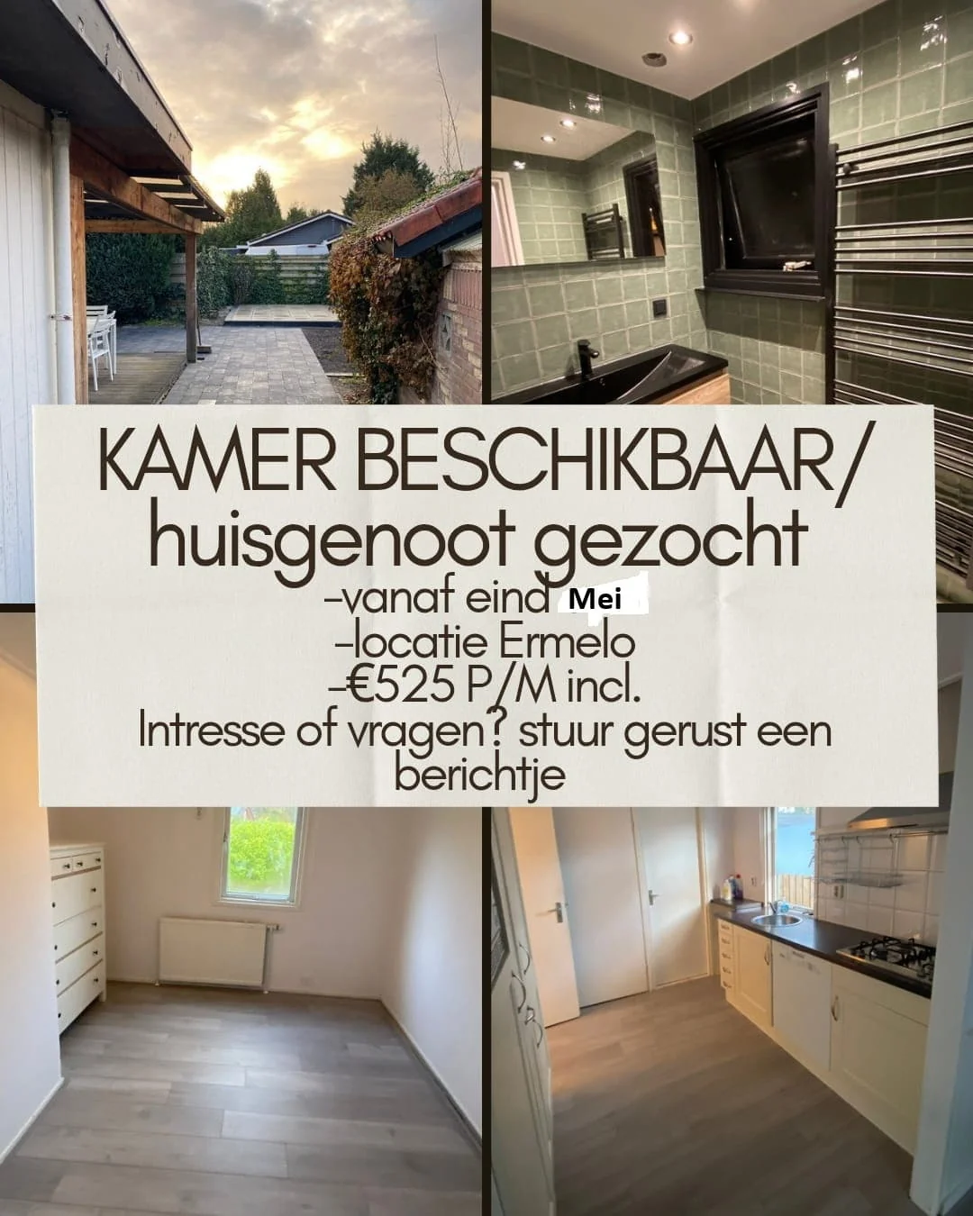 geblurde versie van de foto als achtergrond