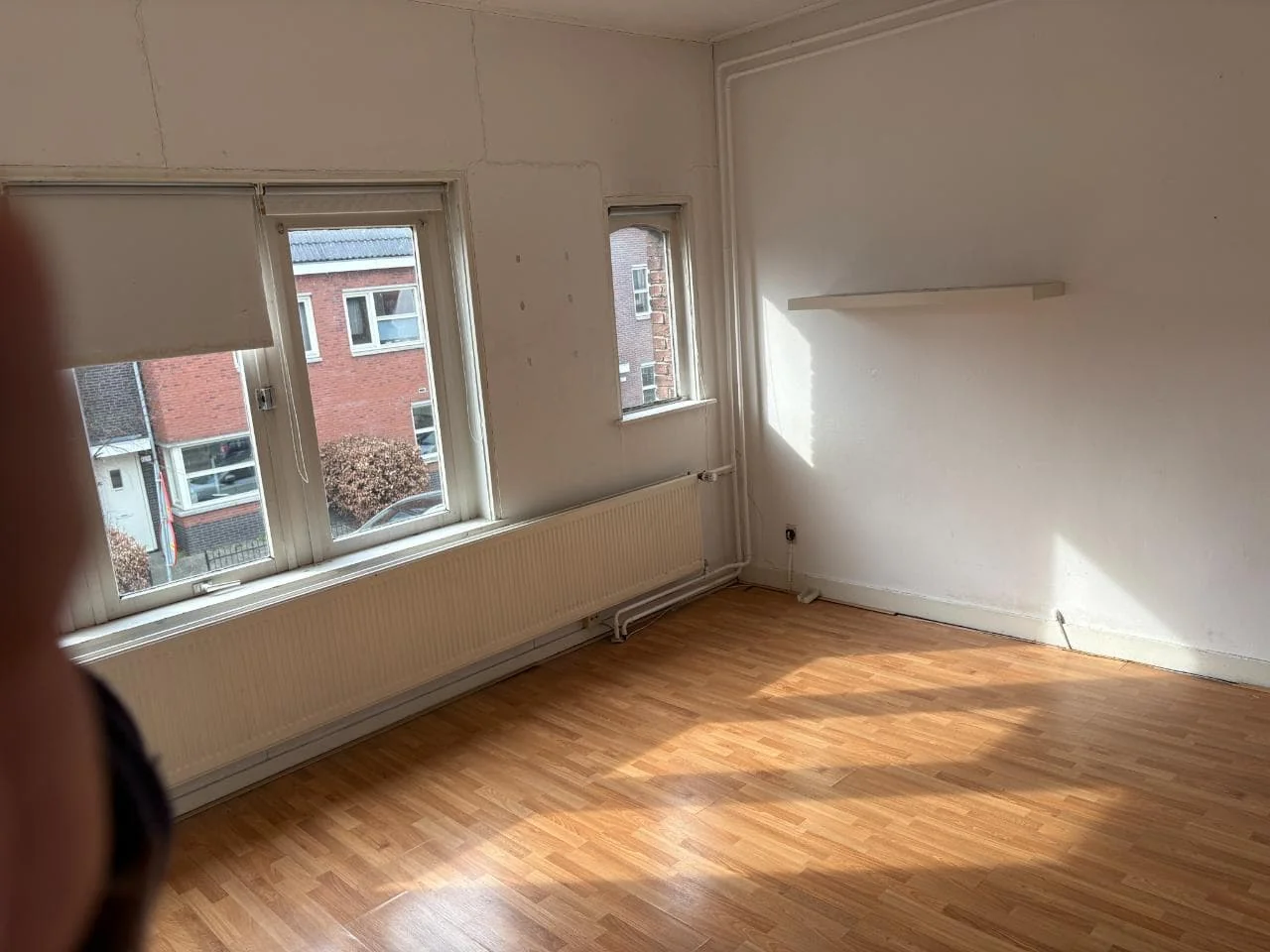 geblurde versie van de foto als achtergrond