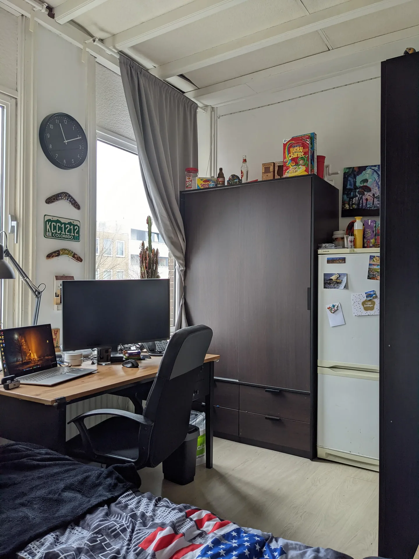 geblurde versie van de foto als achtergrond