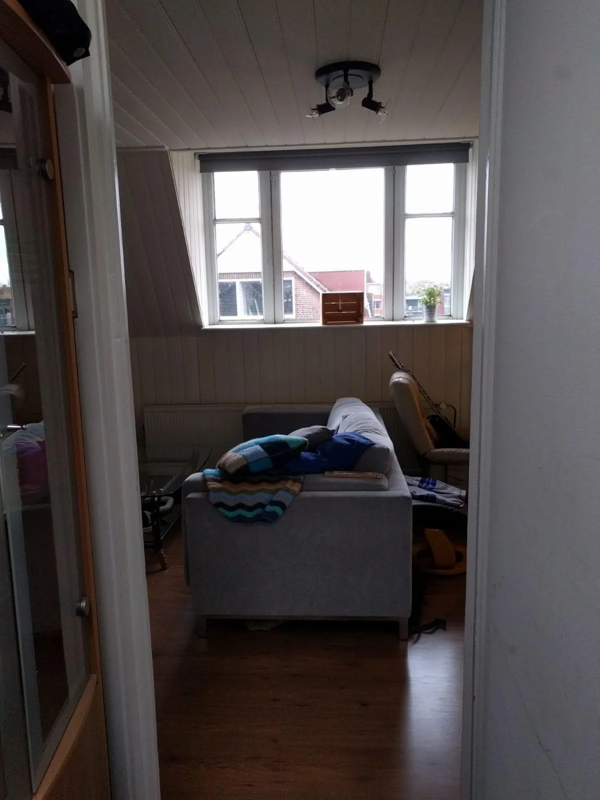 geblurde versie van de foto als achtergrond
