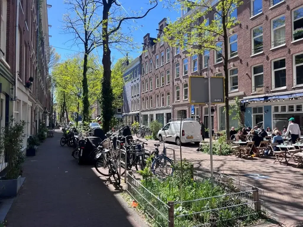 geblurde versie van de foto als achtergrond