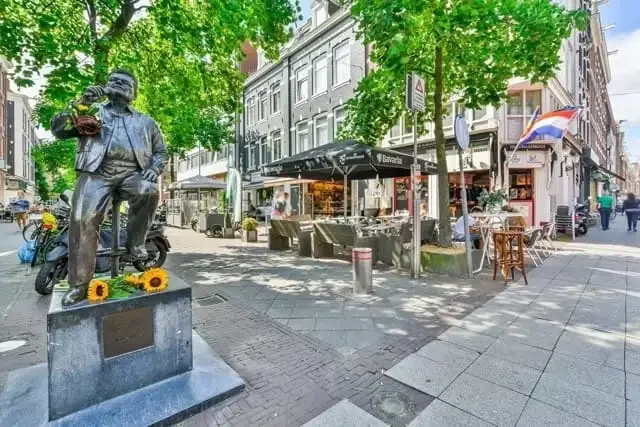 geblurde versie van de foto als achtergrond