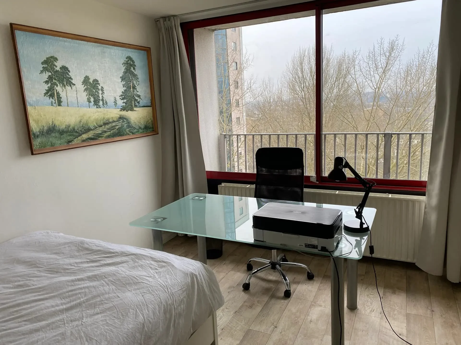 geblurde versie van de foto als achtergrond