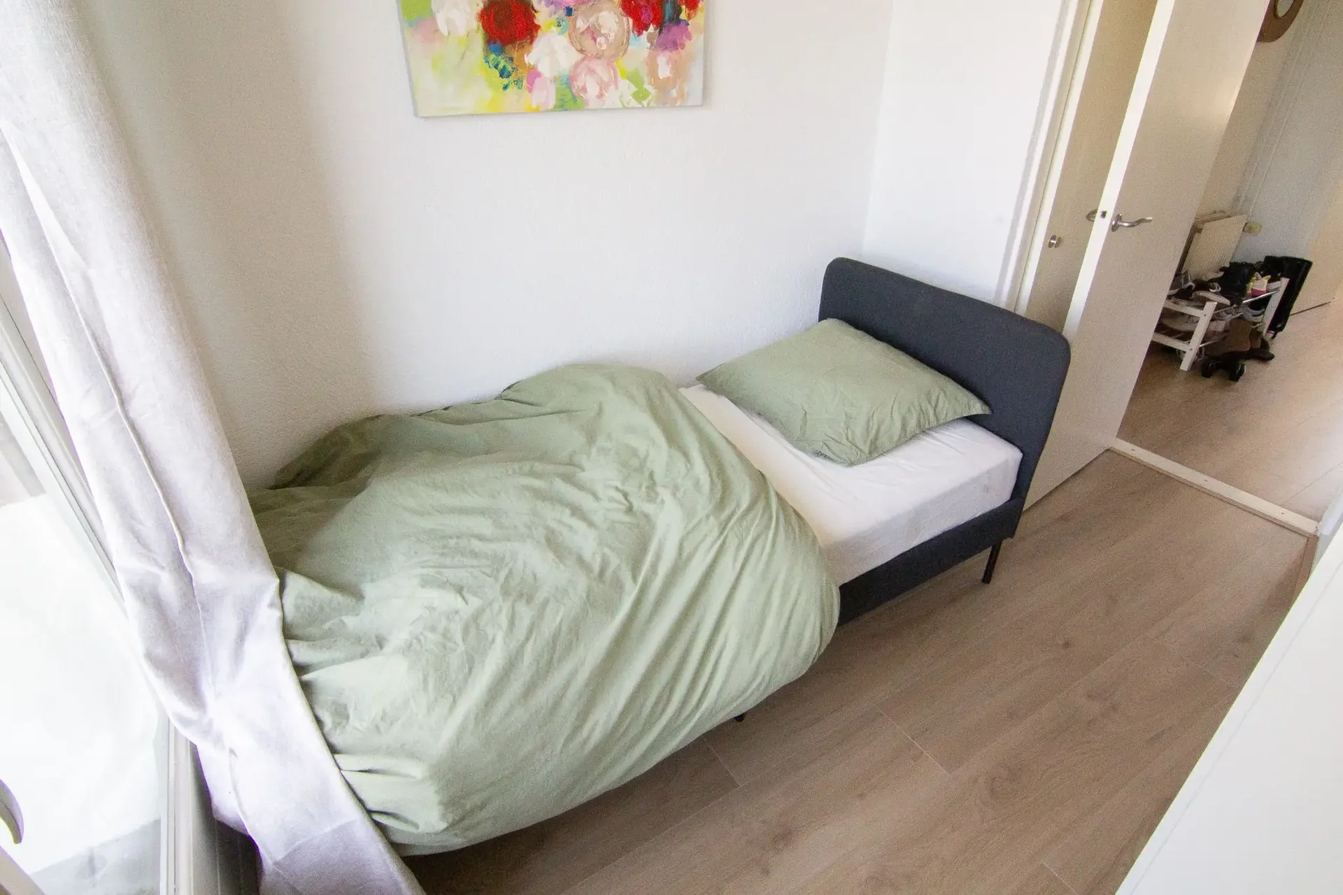geblurde versie van de foto als achtergrond