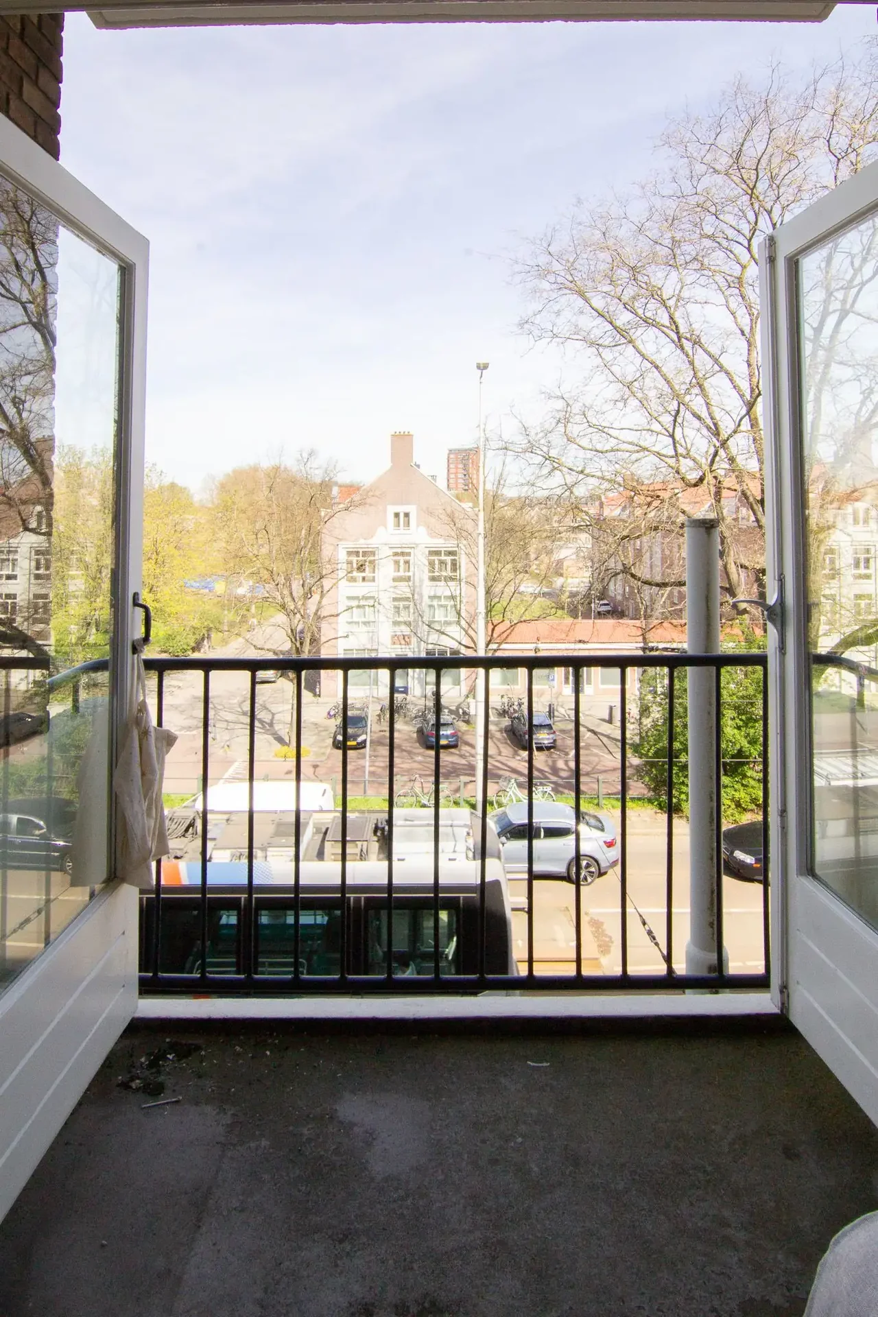 geblurde versie van de foto als achtergrond