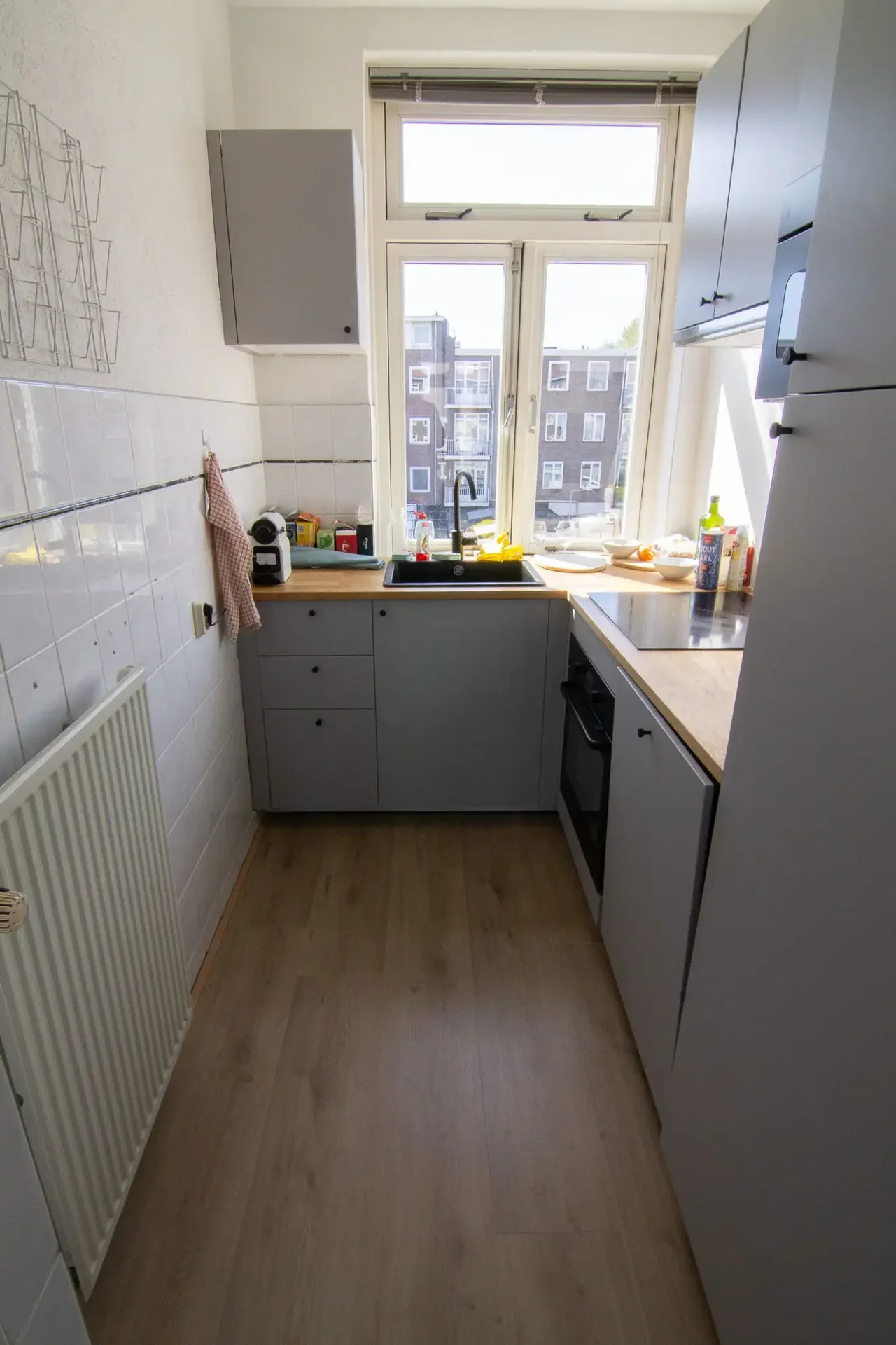 geblurde versie van de foto als achtergrond