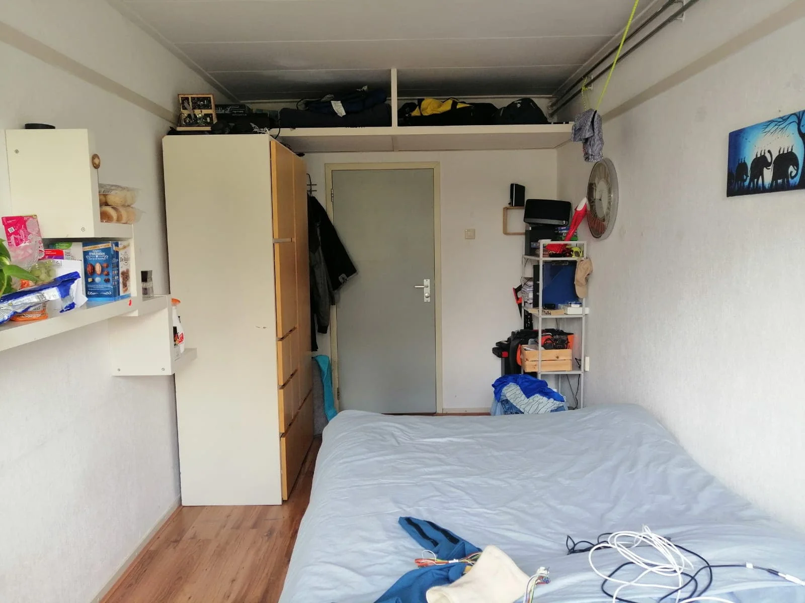 geblurde versie van de foto als achtergrond