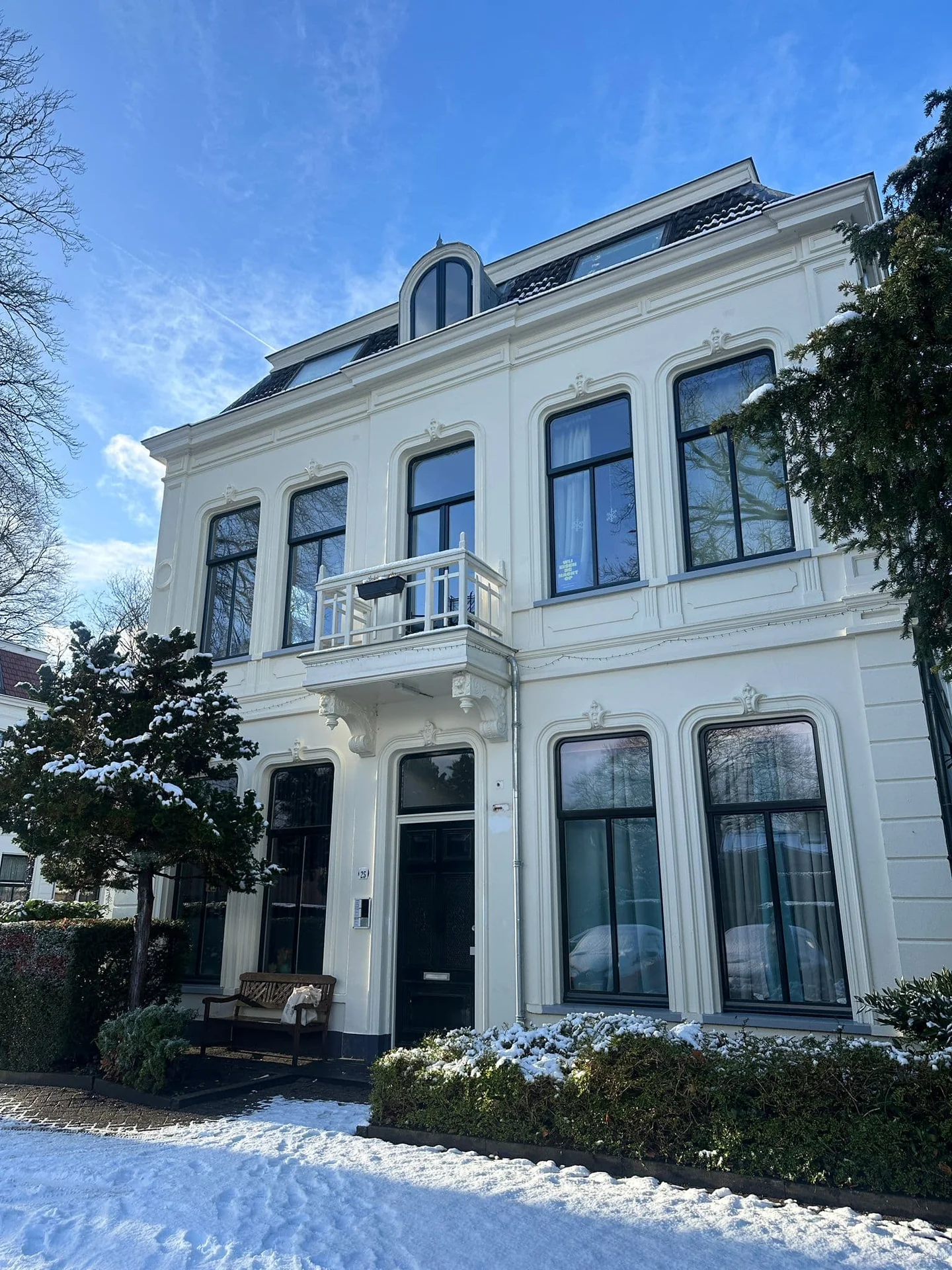 geblurde versie van de foto als achtergrond