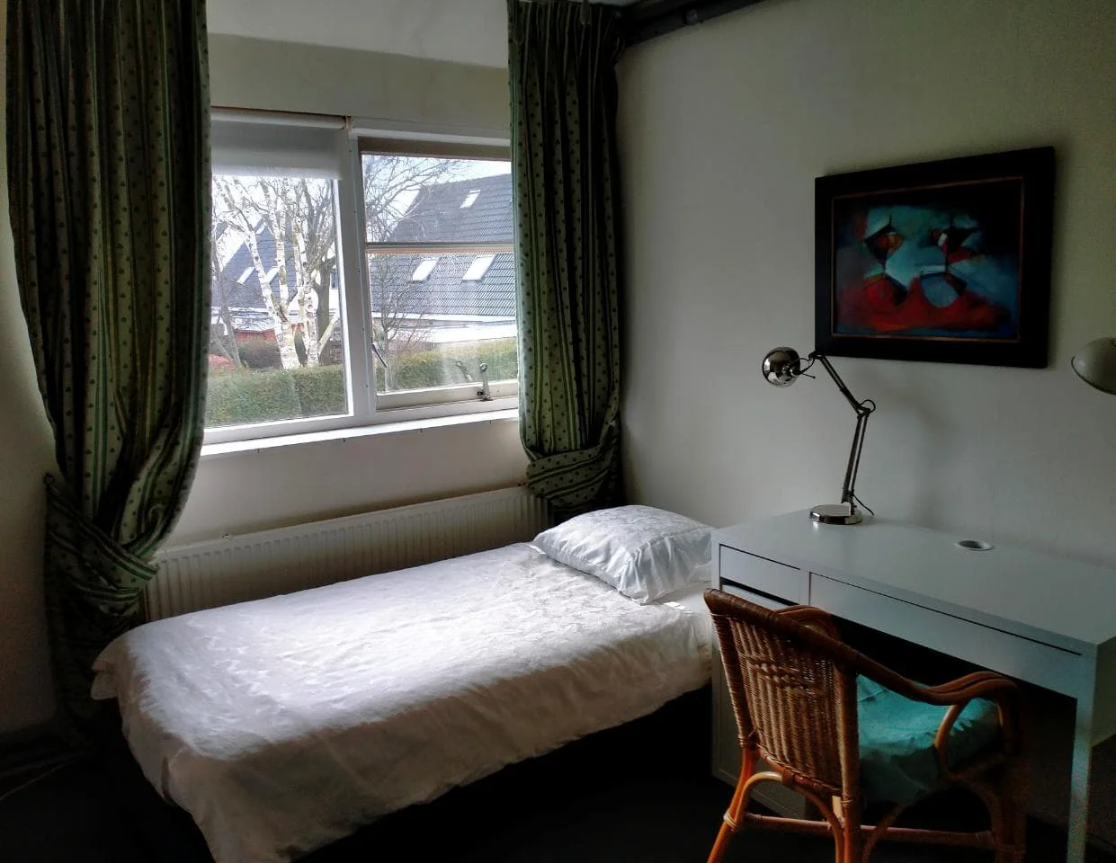 geblurde versie van de foto als achtergrond