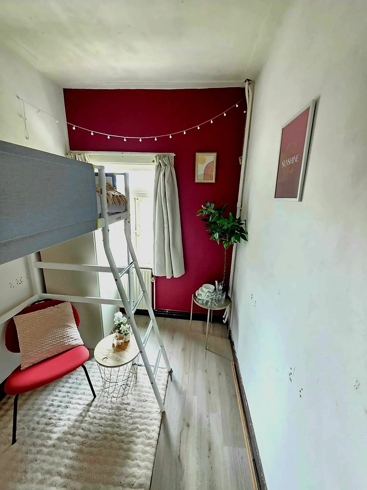 geblurde versie van de foto als achtergrond