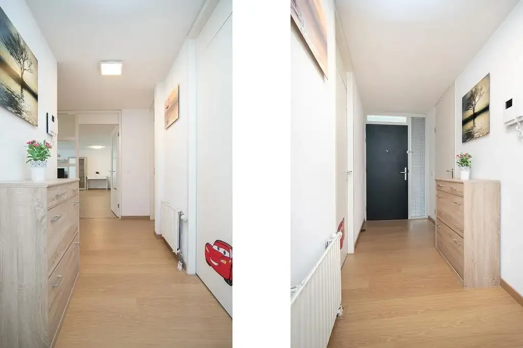 geblurde versie van de foto als achtergrond