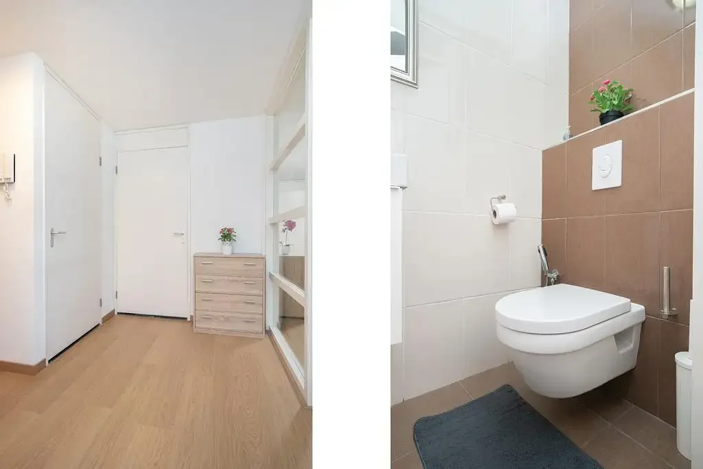 geblurde versie van de foto als achtergrond
