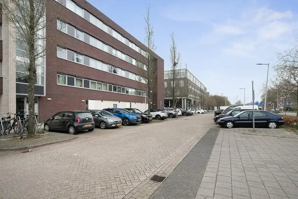 geblurde versie van de foto als achtergrond
