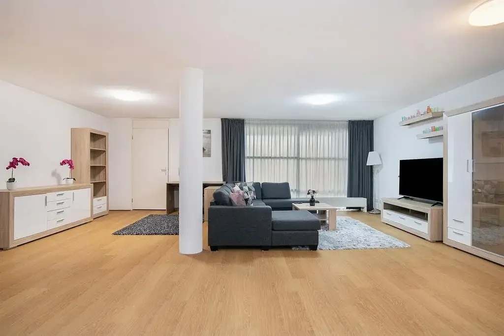 geblurde versie van de foto als achtergrond