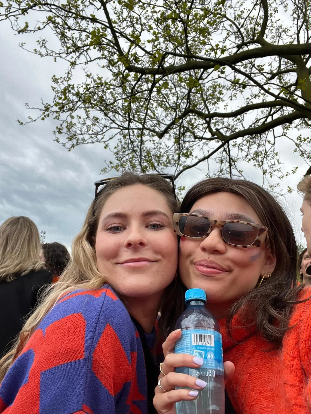 geblurde versie van de foto als achtergrond