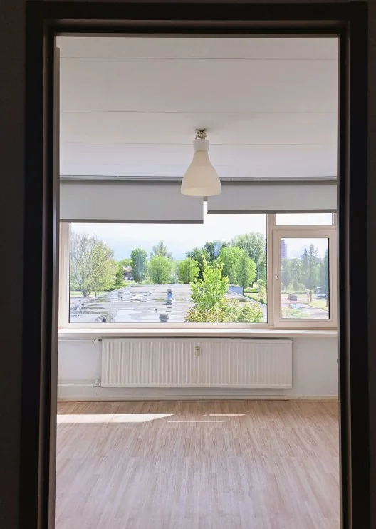 geblurde versie van de foto als achtergrond