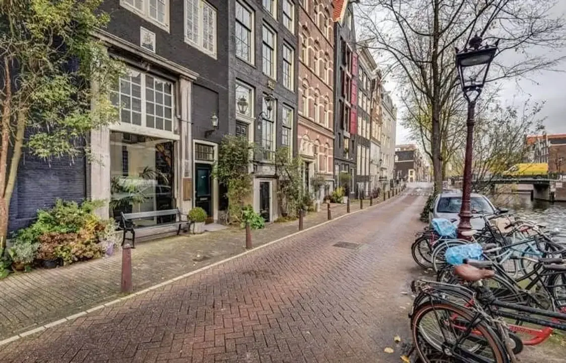 geblurde versie van de foto als achtergrond