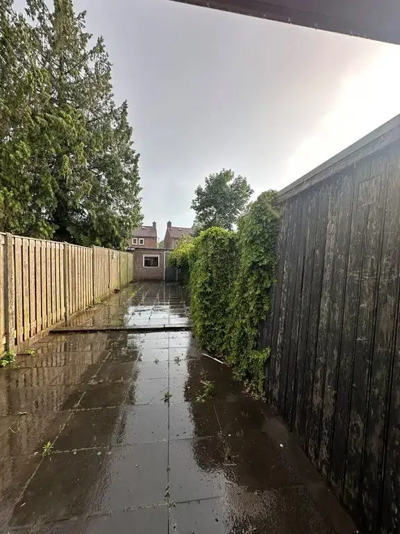geblurde versie van de foto als achtergrond
