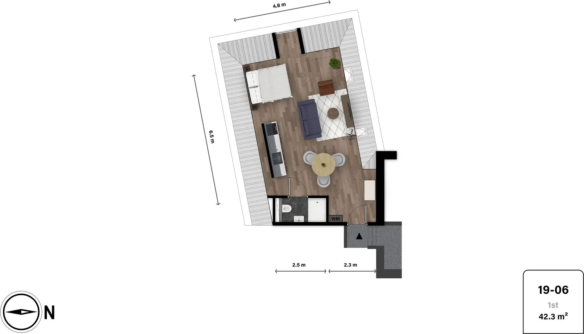 Foto van de Appartement gelegen aan de Stationsstraat in Tilburg