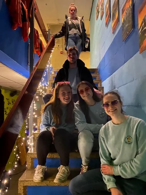 geblurde versie van de foto als achtergrond