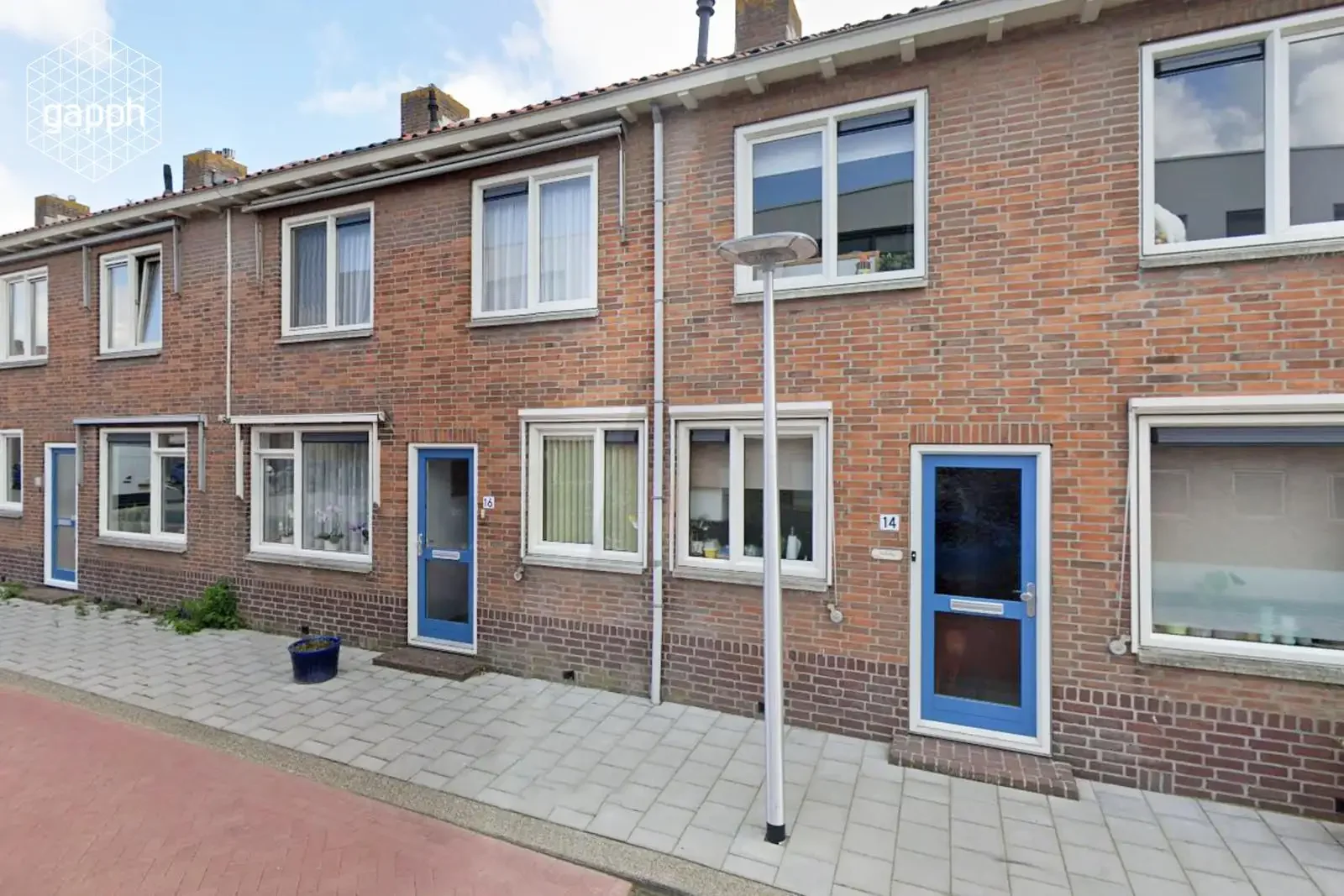 geblurde versie van de foto als achtergrond