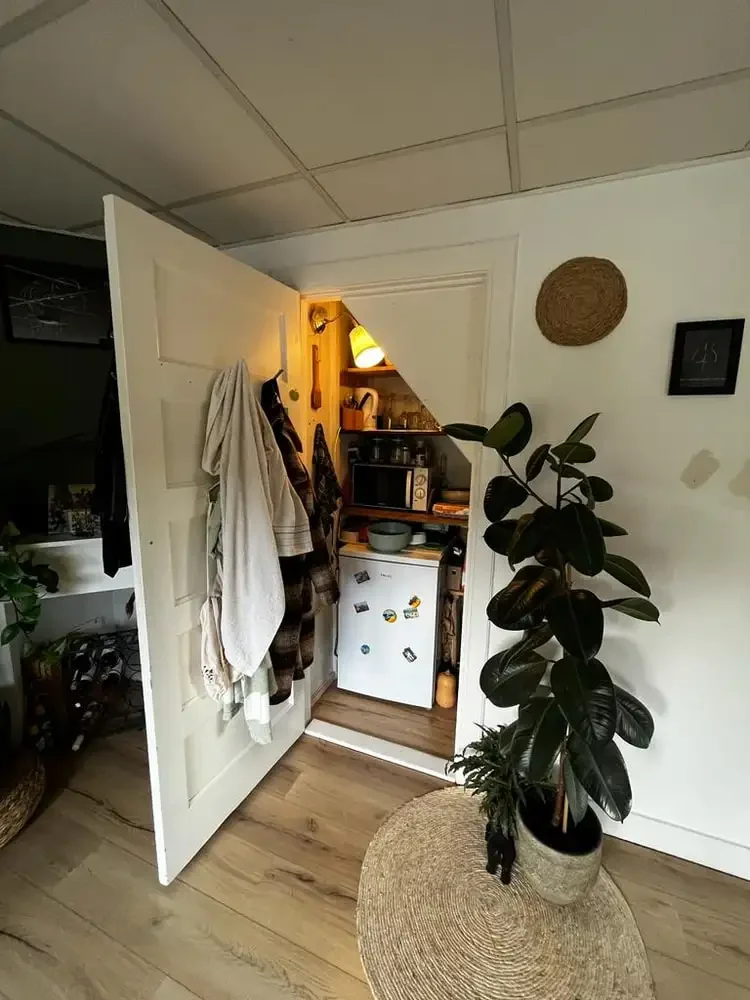 geblurde versie van de foto als achtergrond