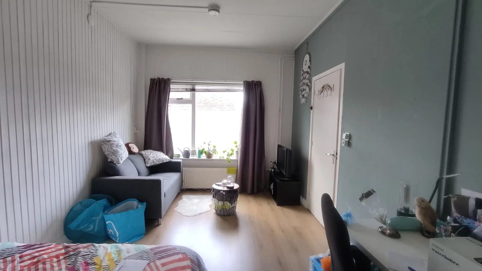 geblurde versie van de foto als achtergrond