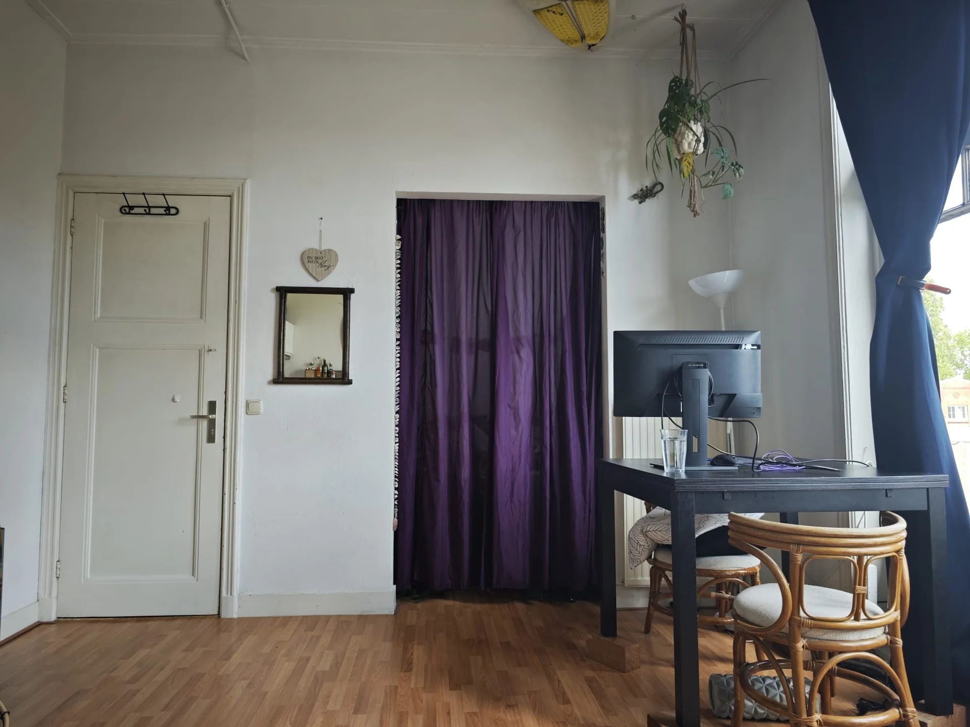 geblurde versie van de foto als achtergrond