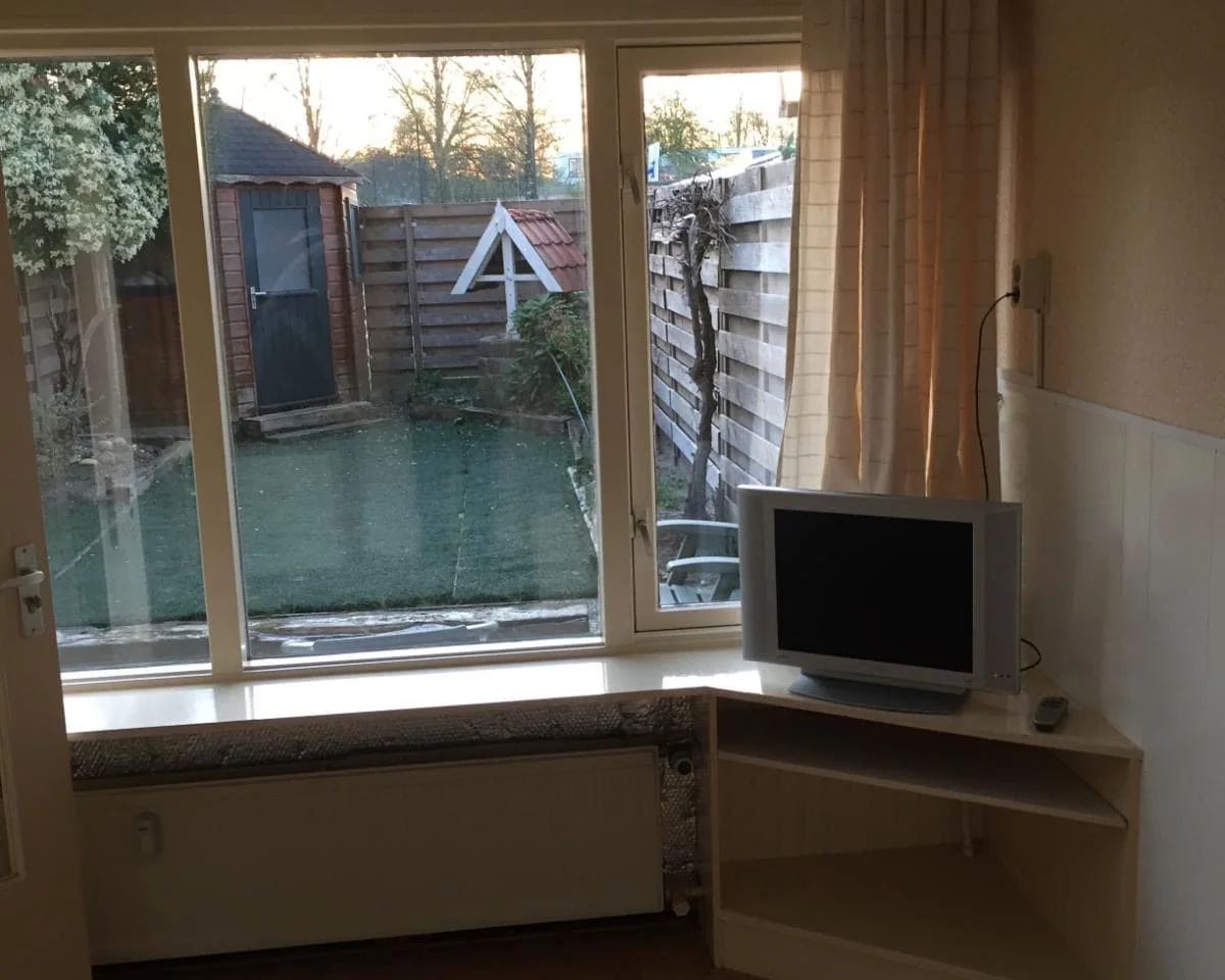 geblurde versie van de foto als achtergrond