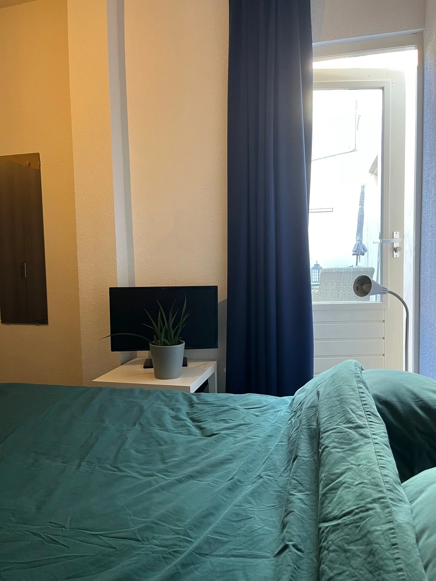 geblurde versie van de foto als achtergrond
