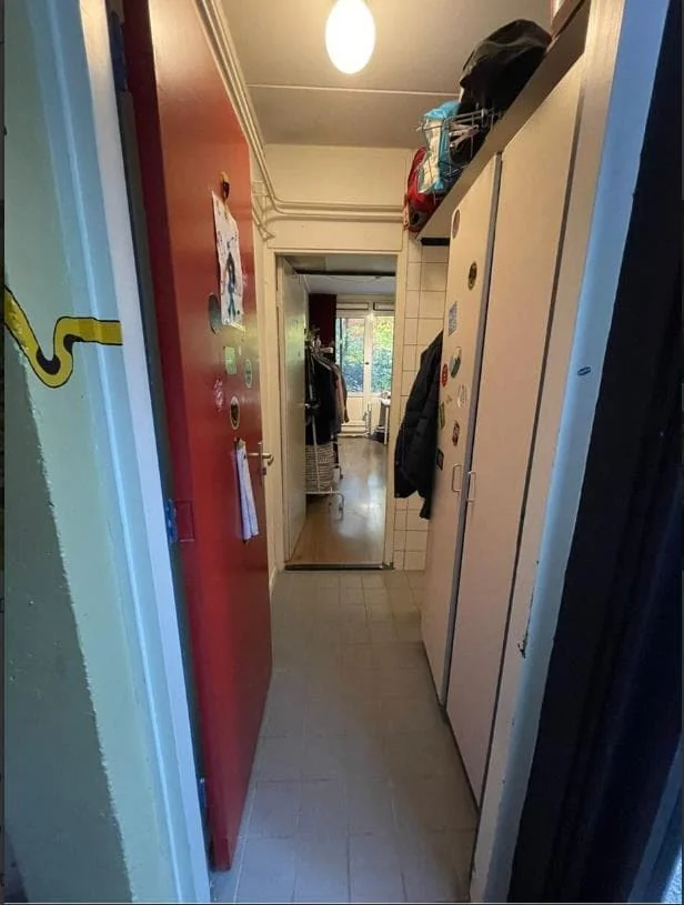 geblurde versie van de foto als achtergrond