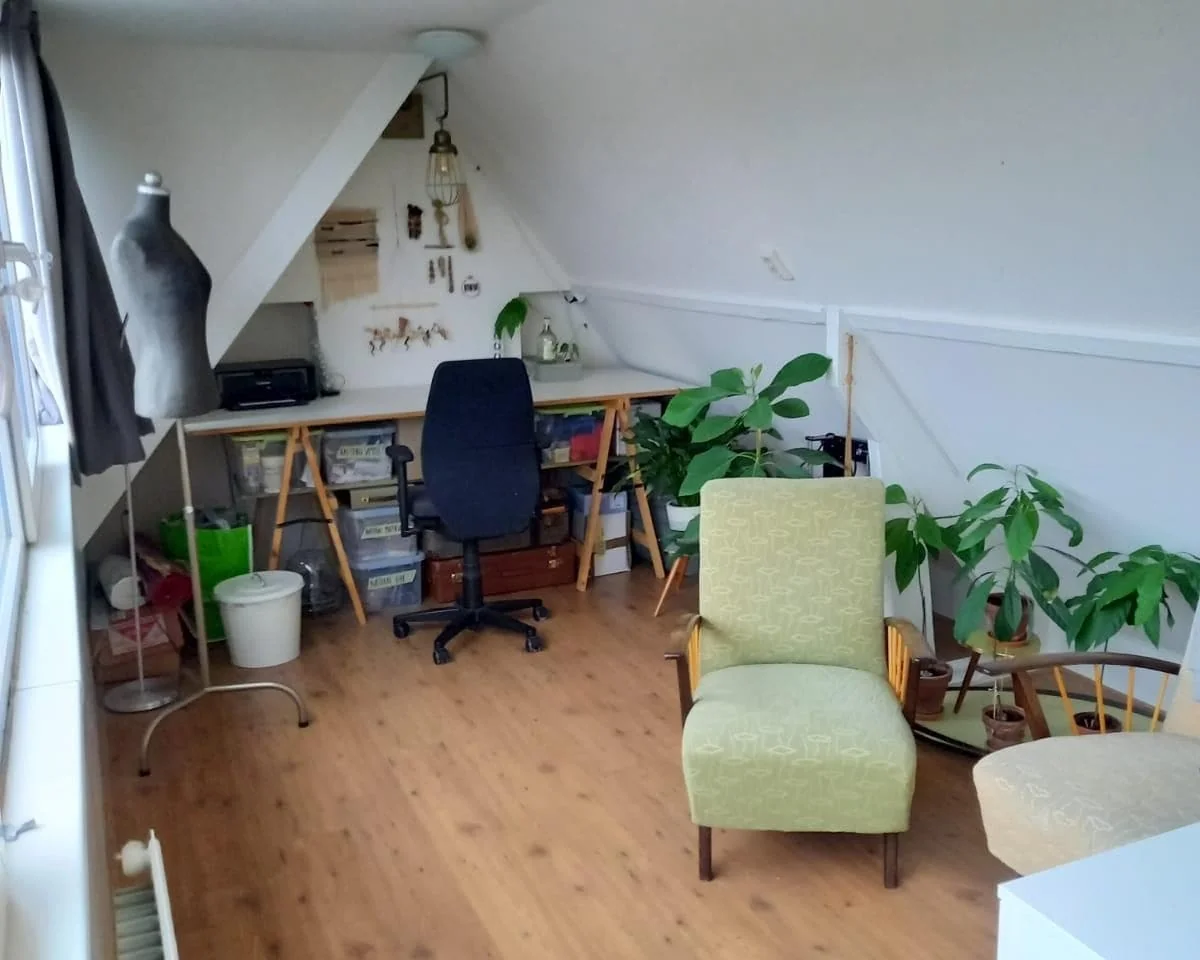 geblurde versie van de foto als achtergrond