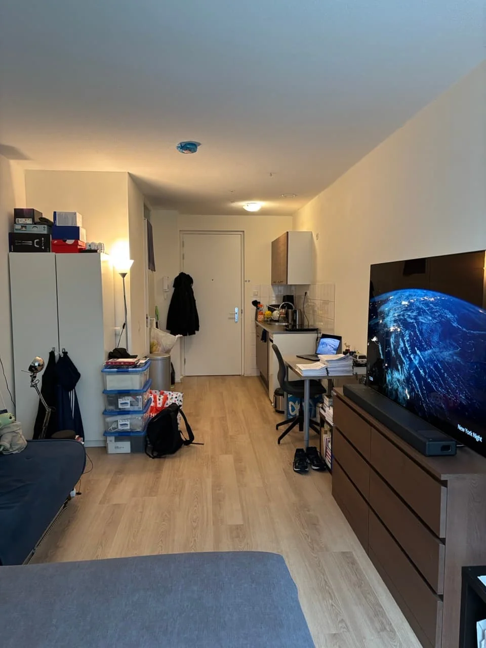 geblurde versie van de foto als achtergrond