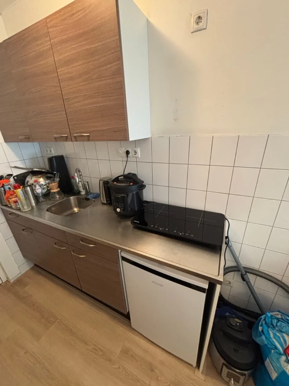 geblurde versie van de foto als achtergrond