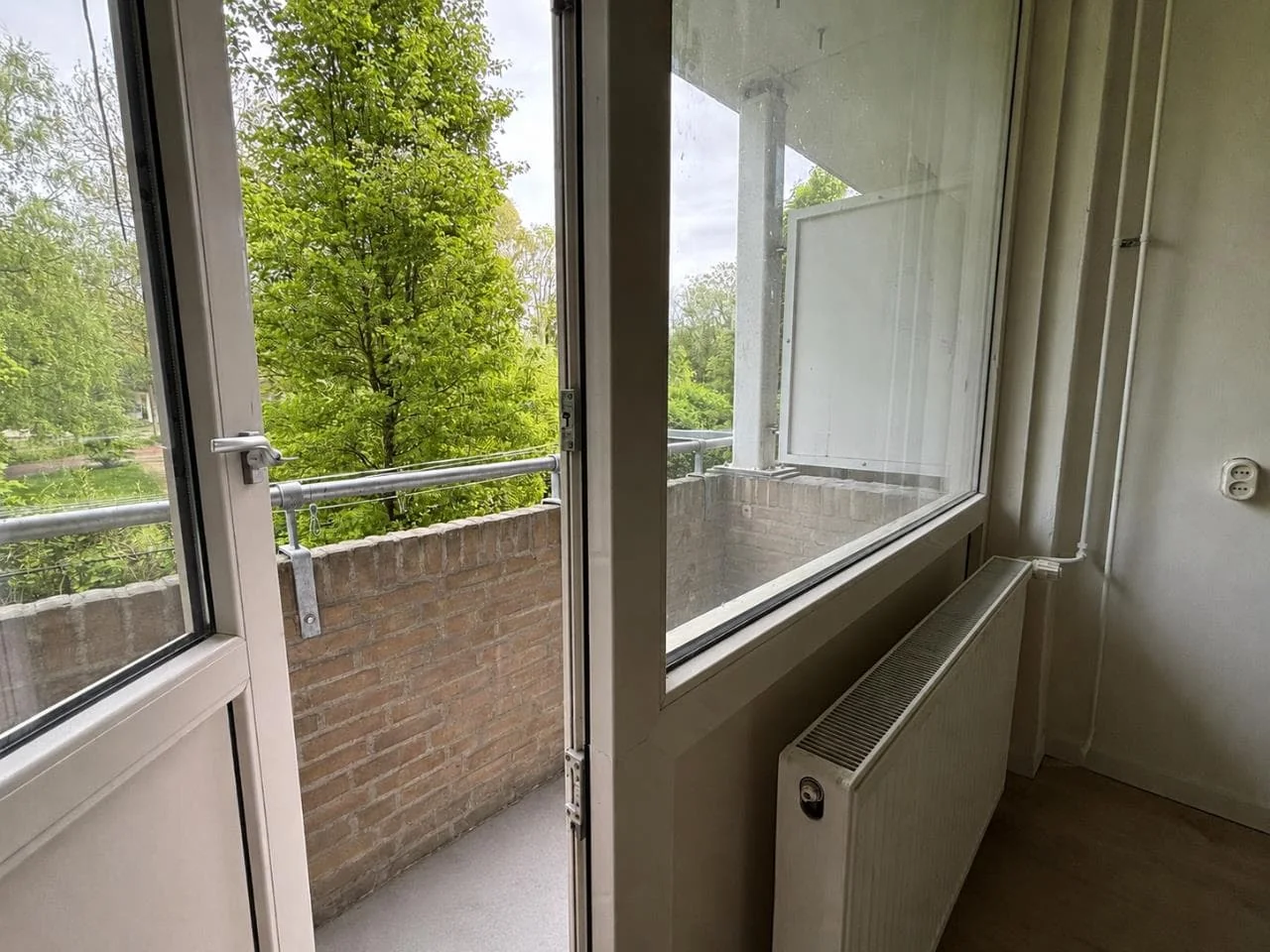geblurde versie van de foto als achtergrond