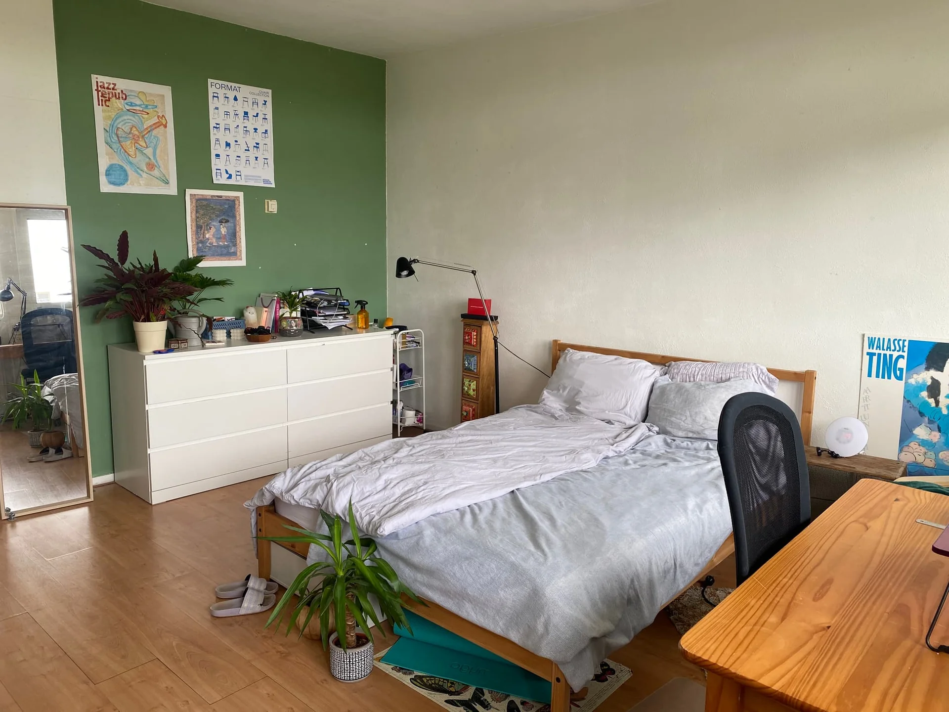 geblurde versie van de foto als achtergrond