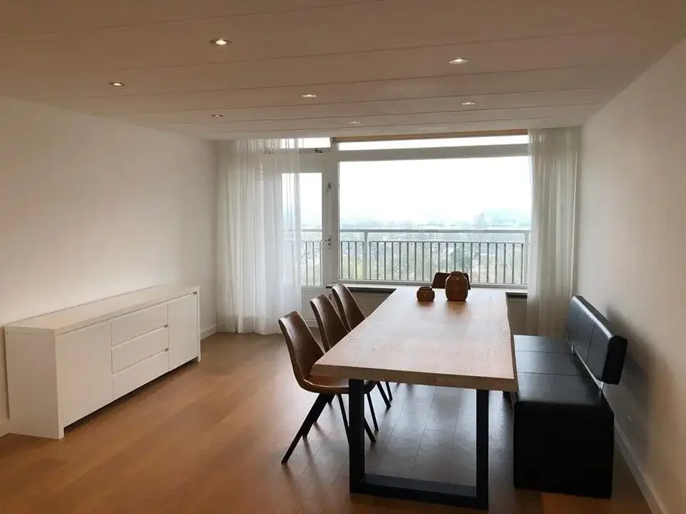 geblurde versie van de foto als achtergrond