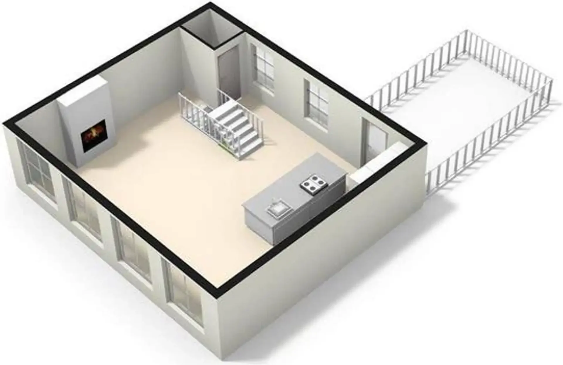 Foto van de Appartement gelegen aan de Singel in Amsterdam