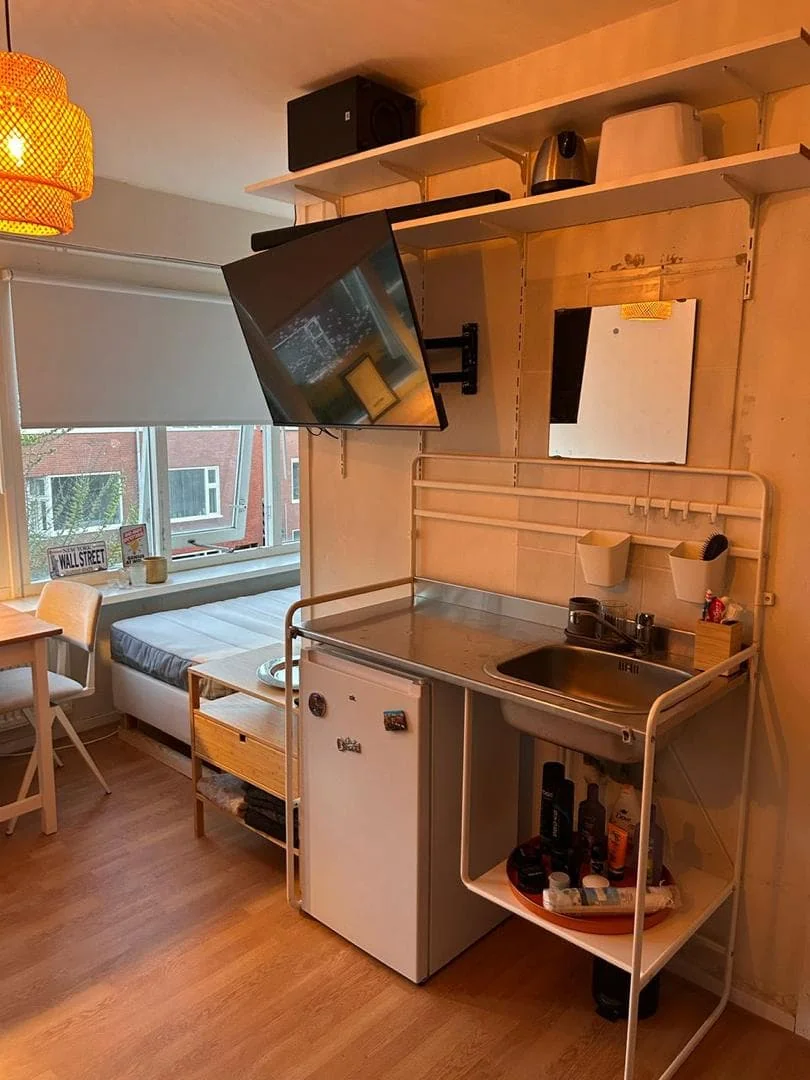 geblurde versie van de foto als achtergrond