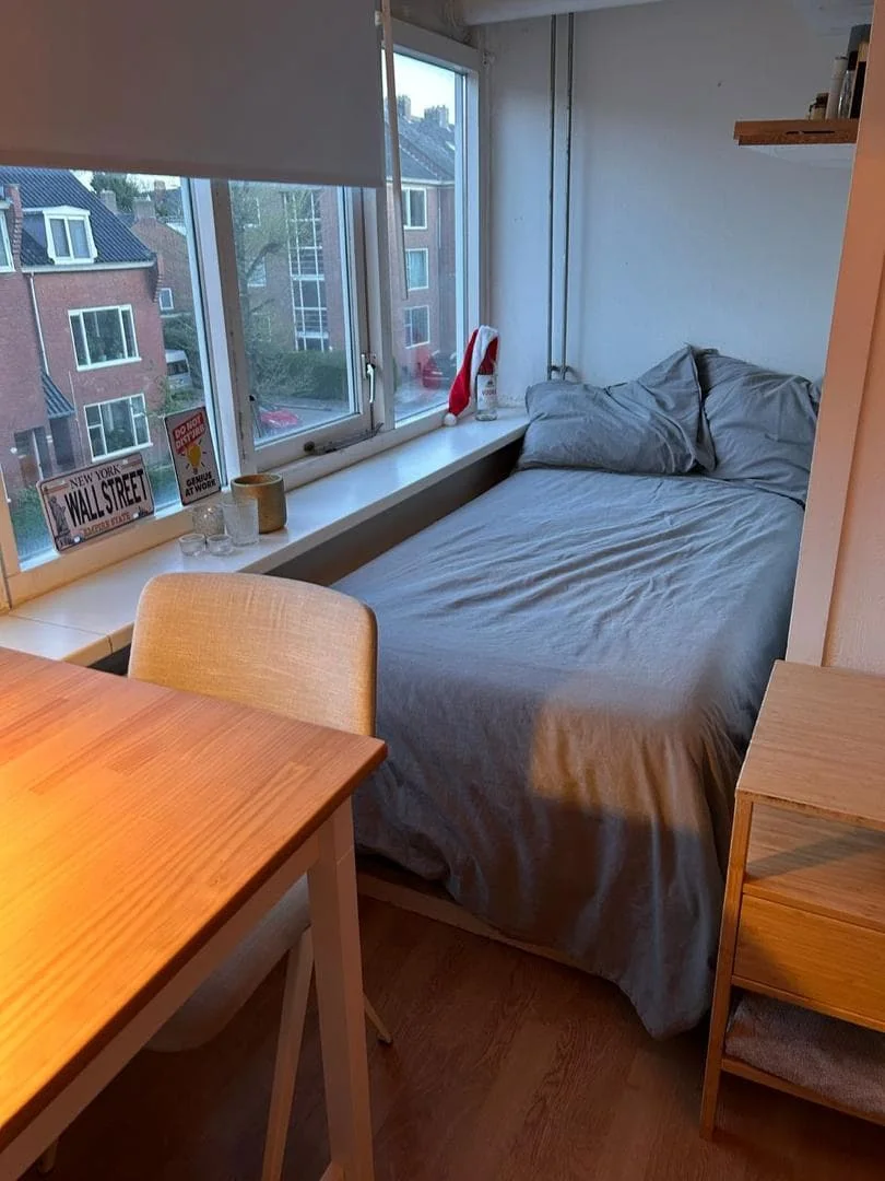 geblurde versie van de foto als achtergrond