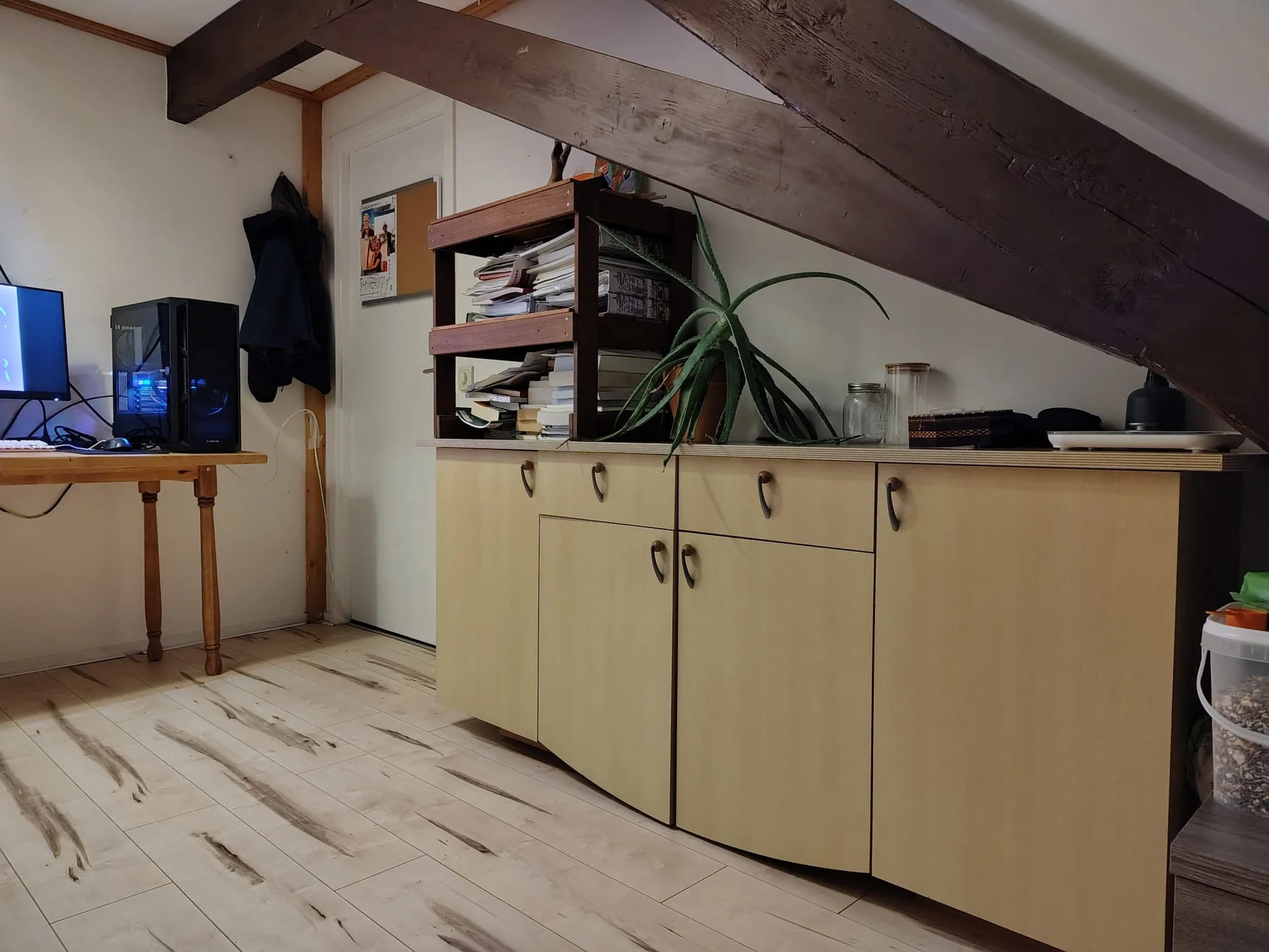 geblurde versie van de foto als achtergrond