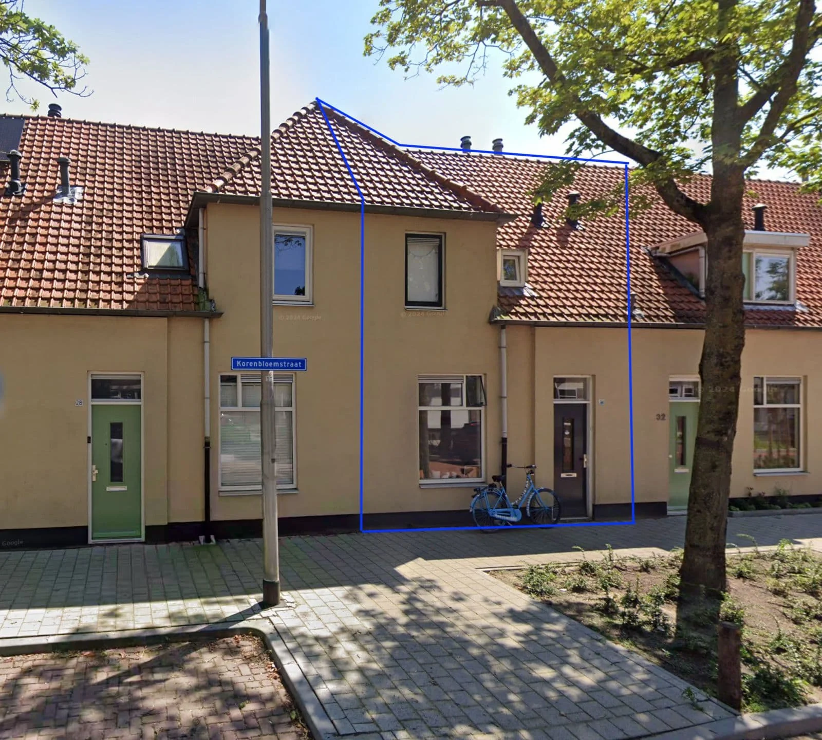 geblurde versie van de foto als achtergrond